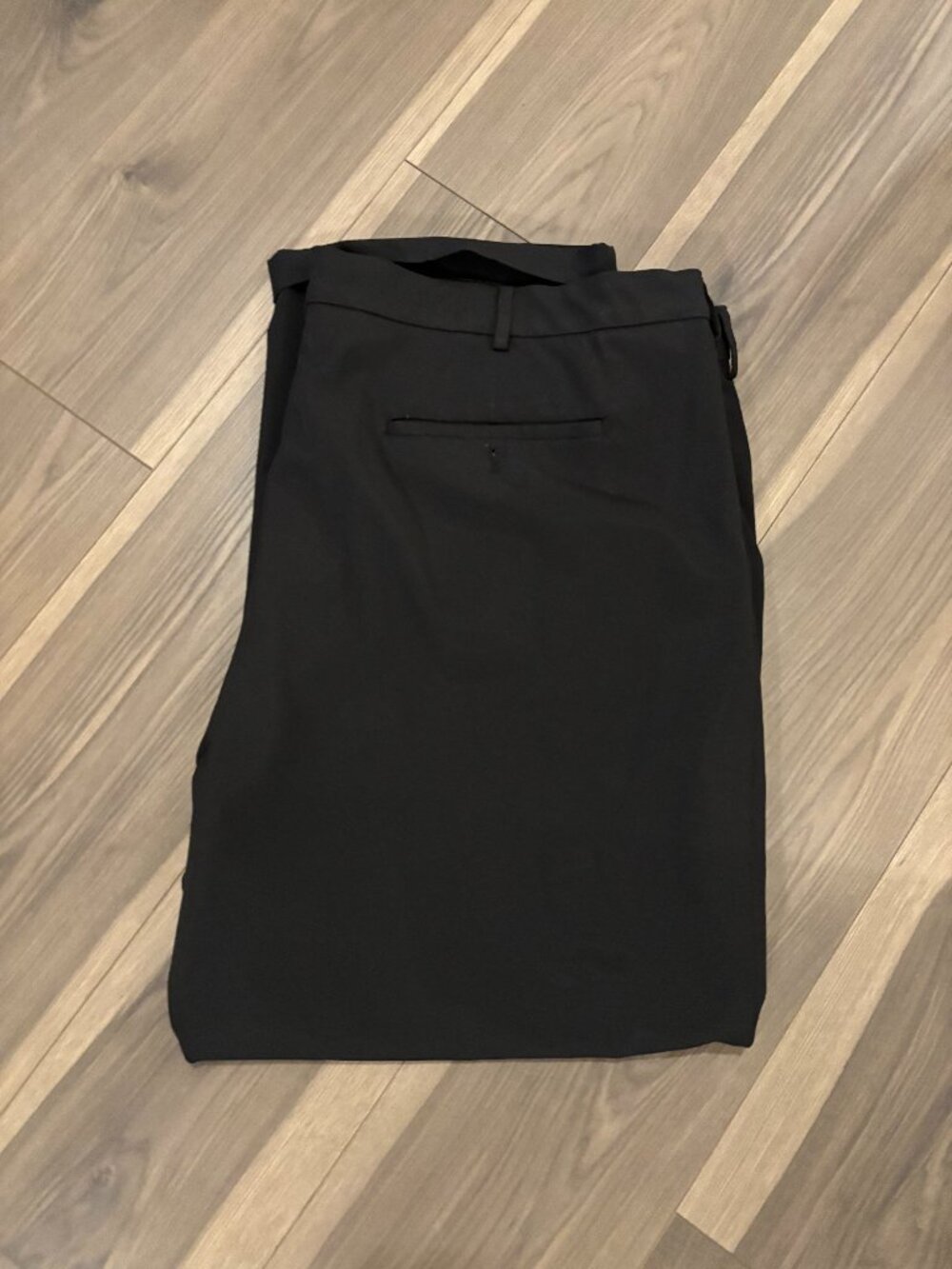 Van Heusen Men's Black Big & Tall Dress Pants - 46X30